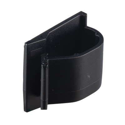 Clip de Nylon 6.6 con Adhesivo, Para Cables de Hasta 15.8 mm de Diámetro, Uso Interior/Exterior, Color Negro, Paquete de 100pz