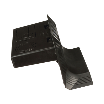 Accesorio de Conexión a Pared, Para Uso con Canaleta de Piso AFR4BCBL6, Material PVC Rígido, Color Negro