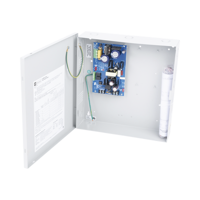 12 ó 24 Vcc @ 4 A o 3A / fuente de alimentación / 1 salida / capacidad de baterías de respaldo / Requieren baterías.