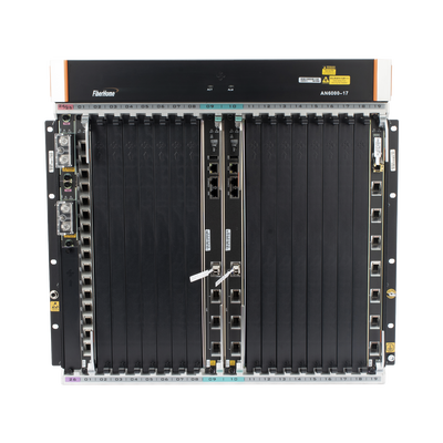 OLT Carrier Class Modular GPON, 16 Ranuras de Servicio, Incluye 1 Tarjeta de Servicio, crecimiento hasta 256 puertos GPON o 128 XGPON, Gestión por UNM2000, CLI, (Incluye Instalación de Software UNM2000)