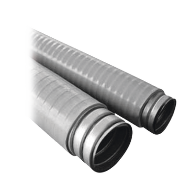 Tubo Flexible tipo Liquidtight de 4" (100 mm). Acero + Forro PVC. Rollo de 10 Metros.