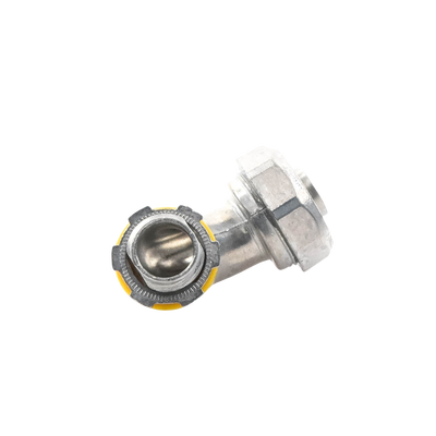 Conector Curvo para tubo tipo Liquidtight de 1/2" (13 mm). Compatible con ANC-COT12.