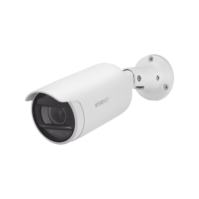 Cámara IP Tipo Bala 4 Megapíxel / Lente varifocal motorizado 3.3 a 10.3mm / IR 30M / WDR 120db / IP66 / H.265 & WiseStream / modo pasillo / POE 802.3af