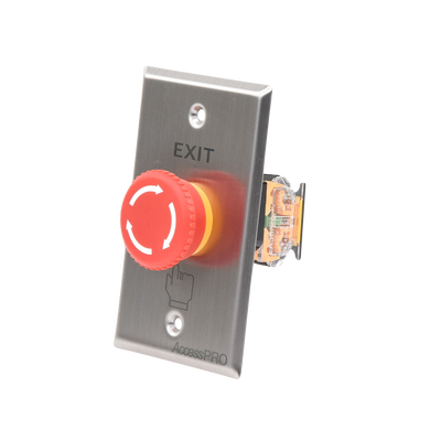 Botón de Paro de Emergencia / Salida de Emergencia / Color Rojo / Tipo Enclavado / NC, COM, NO / Uso Rudo