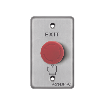 Botón de Paro de Emergencia / Salida de Emergencia / Color Rojo / Tipo Enclavado / NC, COM, NO / Uso Rudo