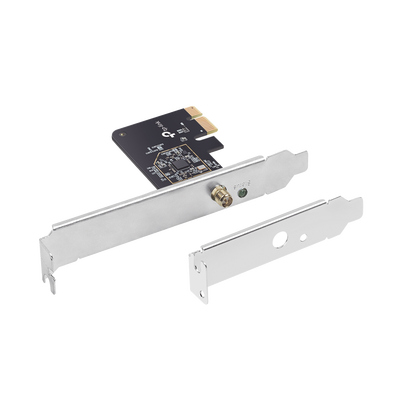 Adaptador PCI inalámbrico doble banda AC 600 Mbps / Antena de alta ganancia / Tecnología MU-MUMO / Seguridad WPA3 / Soporte de perfil bajo y Altura completa