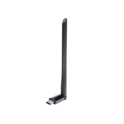 Adaptador USB inalámbrico doble banda AC 600 Mbps, antena de alta ganancia.