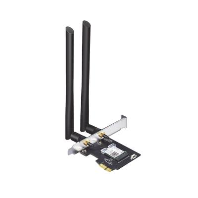 Adaptador PCIe inalámbrico doble banda AC 1200 Mbps / Antena de alta ganancia / Tecnología MU-MUMO 2X2 / Soporte de perfil bajo y Altura completa / Bluetooth 4.2