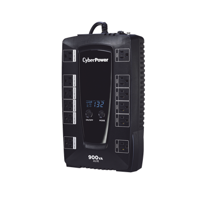 UPS de 900 VA/480 W, Topología Línea Interactiva, Entrada 120 Vca NEMA 5-15P, Tipo Gabinete Compacto, Con 12 Tomas NEMA 5-15R