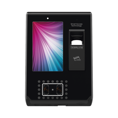 Lector biométrico de Huella y reconocimiento Facial con lector de Proximidad de 125Khz tipo EM y Mifare (13.56 Mhz)