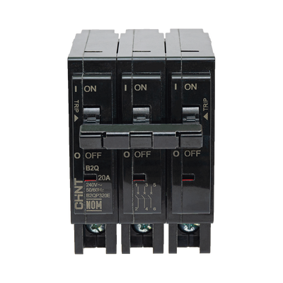 MCB - Interruptor Termomagnético Enchufable, Serie: B2Q, 3P, 15A, 240V (SKU:1002294)