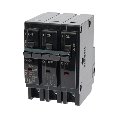 MCB - Interruptor Termomagnético Enchufable, Serie: B2Q, 3P, 30A, 240V (SKU:1002297)