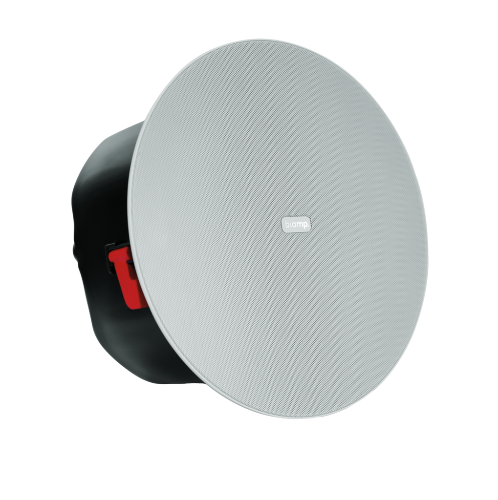 BIAMP C-IC6 Altavoces de techo de 6.5" y 2 vías,Certificado para salas de Microsoft Teams y Zoom Rooms,  impedancia nominal de 8 ohmios, Cobertura de 130 grados optimizada para techos bajos 60 W con una potencia máxima de 120 W Garantía de 5 años