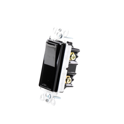 Switch un solo polo 15 Amp negro nigth