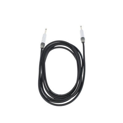 Cable de Audio | Plug 1/4 in a Plug 1/4 in Mono | Carcasa Cromada | Conectores Seetronic | Ideal para Instrumentos | Longitud 3m