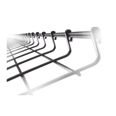 Charola Tipo Malla 54/200 mm, Acabado Electro Zinc, Hasta 172 Cables Cat6, Tramo de 3 Metros