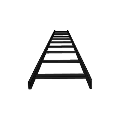 Escalera tubular, tramo recto epoxica de 1.5" de Peralte x 4" de Ancho, tramo de 3 m, ideal para Centros de Datos