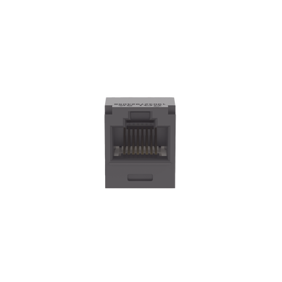Conector Jack RJ45 Estilo TG, Mini-Com, Categoría 5e, de 8 posiciones y 8 cables, Color Negro