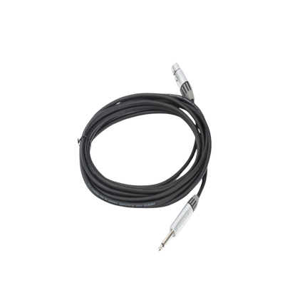 Cable de Audio | XLR 3 Polos Hembra a Plug 1/4 in mono | Conector Seetronic Serie M SCMF3 - MP2X | Longitud 5m