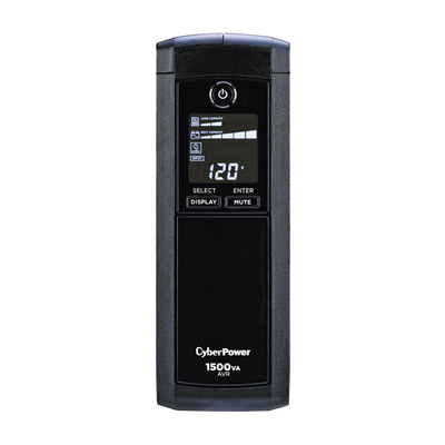 UPS de 1500 VA/900 W, Topología Línea Interactiva, Entrada 120 Vca NEMA 5-15P, Tipo Mini Torre, Con 12 Tomas NEMA 5-15R