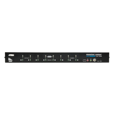 Switch KVM | 8 Puertos | DVI/VGA | Conexión en Cascada | Control de hasta 512 computadoras | USB 2.0 | Soporte Modo Difusión | Función Multipantalla