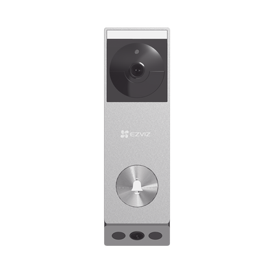 Doorbell de Batería Recargable con Transformador de 5Vcc o Panel Solar (Incluye Panel) / 3 megapíxel / Doble Lente / Protección IP65 / Audio de Dos Vías