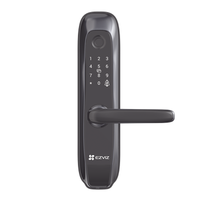 Cerradura Inteligente / Protocolo Zigbee / Códigos Temporales Para Visitantes / Lectura de Huella / Lectura de Tag / Contraseña / Botón para Timbrar / Alarma Anti-intrusión / Uso en Interior / Incluye HUB