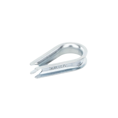 Guardacabos/cuello 1/4" acero con electro galvanizado.