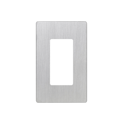 Tapa Color Metálico para interruptor o dimmer Lutron, 1 gang, limpio y moderno
