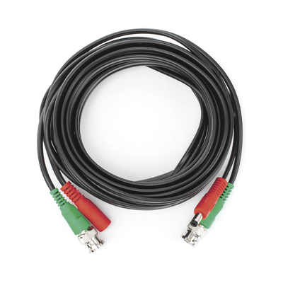 Cable coaxial ( BNC RG59 ) + Alimentación / SIAMÉS / 5 Metros / 100 % COBRE / Para Cámaras 4K / Uso interior y exterior