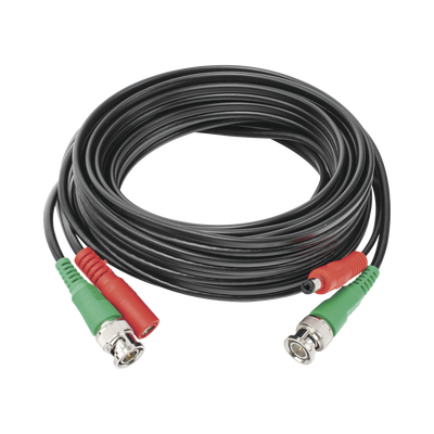 Cable coaxial ( BNC RG59 ) + Alimentación / SIAMÉS / 5 Metros / 100 % COBRE / Para Cámaras 4K / Uso interior y exterior
