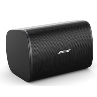 Altavoz profesional Bose DM5SE negro de 50 watts, ideal para montaje en pared en restaurantes, hoteles y espacios comerciales.
