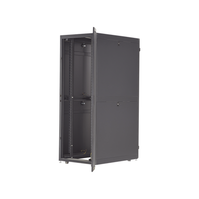 Gabinete Net-Verse para Centros de Datos, 42UR, 600mm de Ancho, 1000mm de Profundidad, Fabricado en Acero, Color Negro