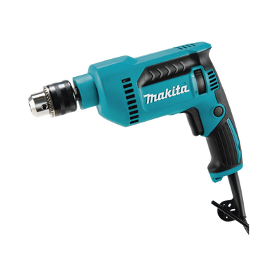 Taladro de 120 Vca con Portabrocas de 1/2", velocidad variable de 0 a 3000 RPM, Potencia 650 W. incluye llave de mandril