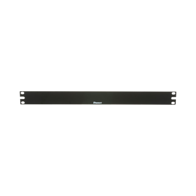 Tapa Ciega Para Rack Estándar de 19in, Plano, de Acero, 1UR, Color Negro