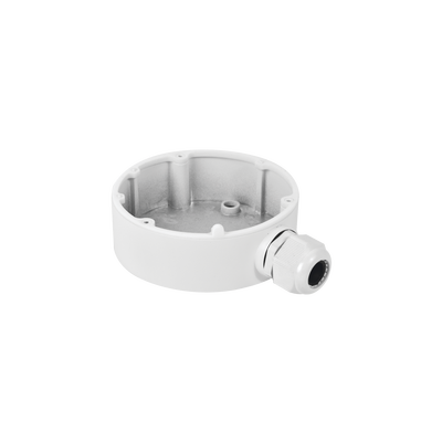 Caja de Conexiones de Exterior para Cámaras Tipo Mini Domo / IP66 / Color Blanco
