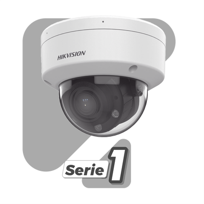 Domo IP 4 Megapíxel / Lente Motorizado 2.8 a 12 mm / Dual Light (30 mts IR + 30 mts Luz Blanca) / ACUSENSE Lite / Microfono Integrado / Exterior IP67 / IK08 / WDR 120 dB / PoE / Micro SD