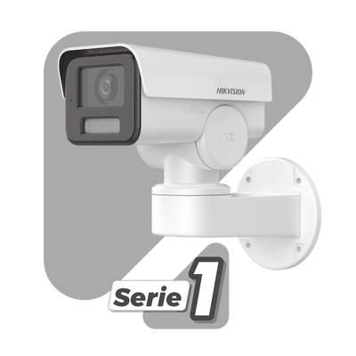 Bala IP PTZ 4 Megapixel / Lente Mot. 2.8 a 12 mm / Luz IR 50 mts / WDR 120 dB / PoE / IP66 / Microfono Integrado / Micro SD / Ultra Baja Iluminación