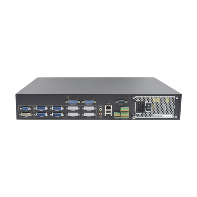 Decodificador de Vídeo de 4 canales en DVI / Soporta resolución de hasta 8 Megapixel / soporta 32 canales simultáneos / Videowall