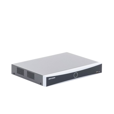 NVR 12 Megapixel (4K) / 16 canales IP / AcuSense (Evita Falsas Alarmas) / Reconocimiento Facial / 1 Bahía de Disco Duro / HDMI en 4K / Sin Puertos PoE+
