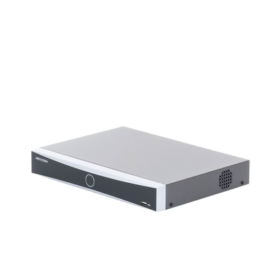 NVR 12 Megapixel (4K) / 16 canales IP / AcuSense (Evita Falsas Alarmas) / Reconocimiento Facial / 1 Bahía de Disco Duro / HDMI en 4K / Sin Puertos PoE+