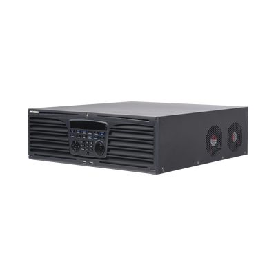 NVR 12 megapixel (4K) / 64 canales IP / Soporta Cámaras con AcuSense / 16 Bahías de Disco Duro / 2 Tarjetas de Red / Soporta RAID con Hot Swap / HDMI en 4K / Soporta POS