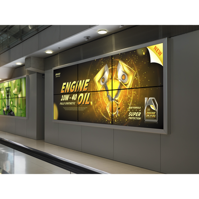 Kit Videowall Comercial 3X2 / Incluye 6 Pantallas 55" / 2 Controladores de 2 Entradas HDMI / Base de Pared.