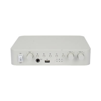 Amplificador una Zona | 2 Canales | 30 W por Canal | Conexión Bluetooth | Salida 4-8 Ω x 2 | 100V COM x 2 | Uso Interior