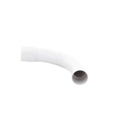 Curva de radio estrecho para tubería rígida, recomendado para cables de datos, PVC Auto-extinguible, de 25 mm