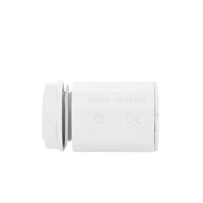 Conector de tubería rígida a caja (Racor), PVC Auto-extinguible, de 25 mm