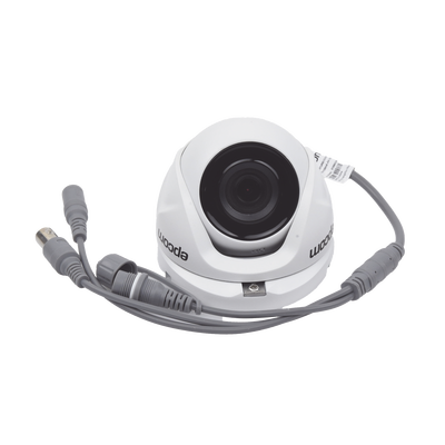 Turret TURBOHD 2 Megapixel (1080p) / METÁLICA / Gran Angular 103° / Lente 2.8 mm / IR EXIR 20 Mts / Exterior IP66 / TVI-AHD-CVI-CVBS / dWDR