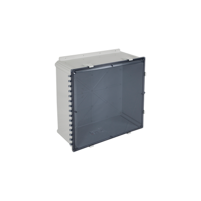 Caja De Policarbonato Con Puerta Tintada, 24"Hx24"Wx10"D, IP66, Uso Interior Exterior, Listado UL/cUL