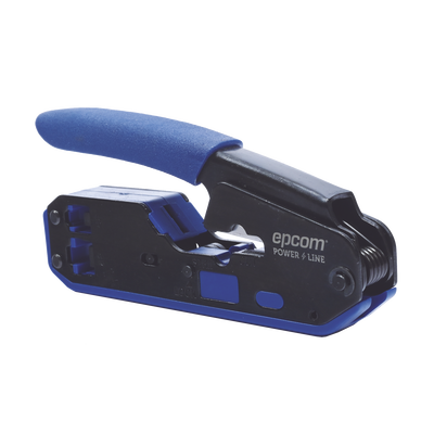 Pinza SLIM para Corte y Terminado de Plugs RJ45/RJ11, Acero al Carbón y Mango Ergonómico.