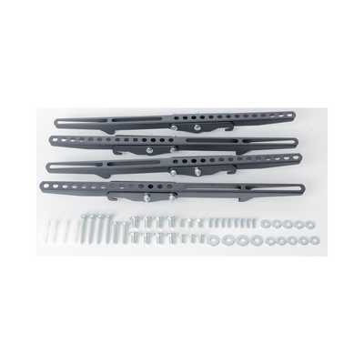 Montaje de Techo Universal Doble para Monitores de 32 a 65" / Soporta hasta 60 kg x pantalla / Vesa 600 x 400/ Acero / Montaje Telescopico de 50 cm hasta 90 cm